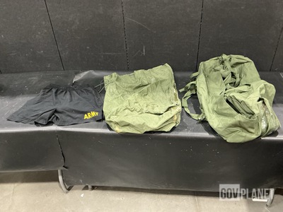 (37) Pairs of Physical Fitness Trunks, (37) Duffel Bags & Assorted Items
