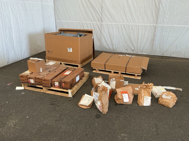 (160) Drain Hoses, (18) Connectors, (3) Supports & Assorted Items