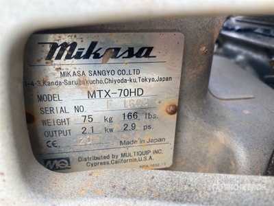 2020 Multiquip MTX-70HD Jumping Jack Tamper (Inoperable)