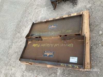 Quantity of (2) Skid Steer Hitch Plate