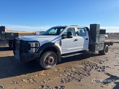 2019 Ford F-550 XL 4x4 Crew Cab Ciężarówka z płaską platformą
