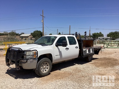 2012 Chevrolet Silverado 3500HD 4x4 Crew Cab Flatbed Truck