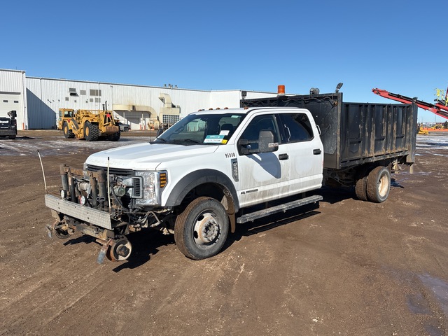 2019 Ford F-550 XLT 4x4 Crew Cab Hi-Rail Flatbed Truck