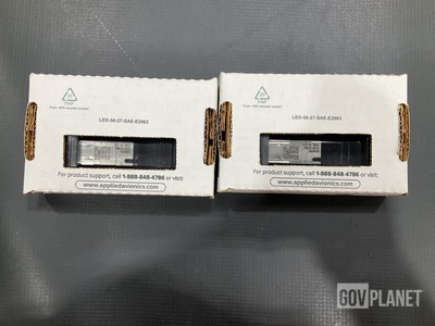 (2) Applied Avionics LED-50-27-SAE-E2963 Indicator Lights