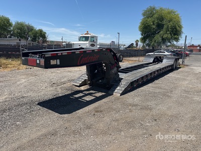2020 Pitts LB35-22DC T/A Single Drop Removable Gooseneck Lowboy Trailer