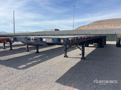 1989 Transtech 48 ft T/A Flatbed Trailer