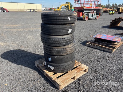Quantity of (6) 245/70R19.5 Tires (Unused)