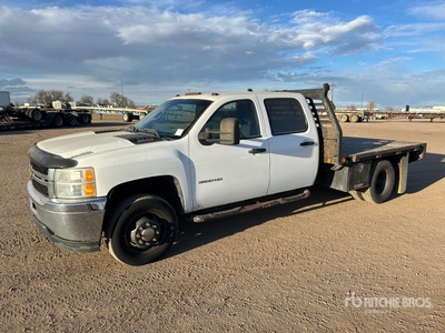 2012 Chevrolet Silverado 3500HD 4x4 Crew Cab Camion à Plateau