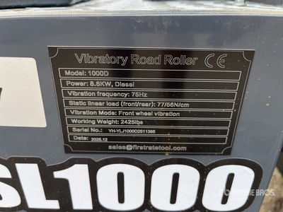 2025 SDLOOL SL-1000D Walec dwubębnowy (Unused)