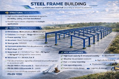 2026 Ecoenergy 16x40x5 Storage Building (Unused)
