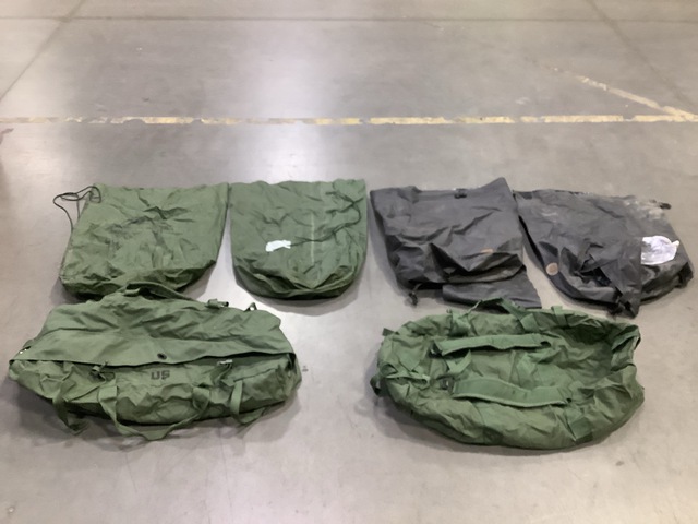 (33) Clothing Bags, (58) Duffel Bags, (20) Stuff Sacks & Assorted Items
