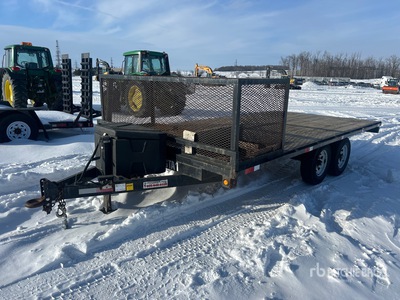 2018 Custom 16 ft T/A Equipment Trailer