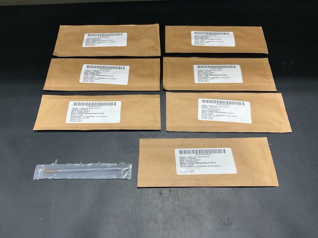 (7) Mclean Engineering 365966-9 Emergency Exit Rods (7) Mclean Engineering 365966-9 Emergency Exit Rods