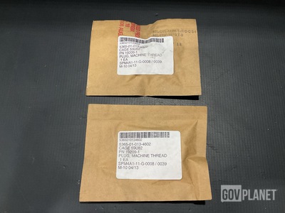 (2) Northrop Grumman 19209-1 Machine Thread Plugs