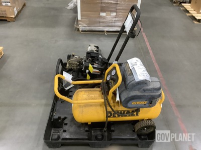 (1) DeWalt D55167 Wheeled Portable Air Compressor & (1) Pressure Washer