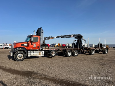 Rotobec Elite 910 8800 lb Knuckle Boom on 2022 Western Star 49X 8x4 شاحنة مع شبكة إمساك
