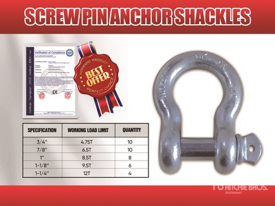 Quantity of (38) 2026 suhivelee S38 Shackle (Unused)