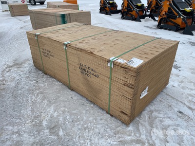 Quantity of (60) 4 ft x 8 ft 1/2" CSP/DFP No Stamp Sperrholz (Unused)
