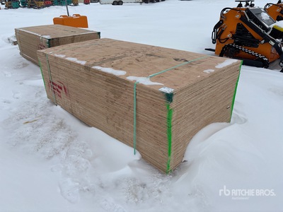 Quantity of (60) 4 ft x 8 ft 5/8" CSP/DFP No Stamp Plywood Plywood (Unused)