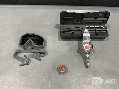 (6) Industrial Goggles, (3) Receptacle Connectors & Assorted Items