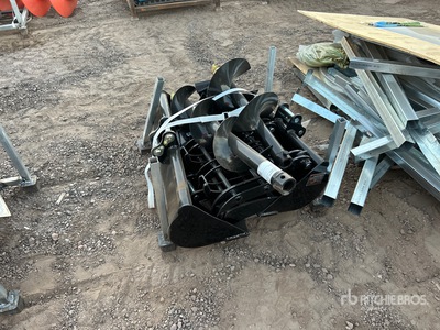 Quantity of (9) 2025 ZVOX 12EX-ASA Mini Excavator Attachments (Unused)