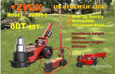 2025 ZVOX JB80T-2 Air Hydraulic Floor Jack (Unused)