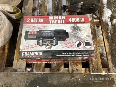 Champion 4500 lb Winch (Unused)
