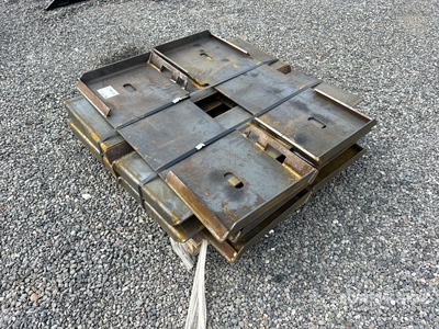 Quantity of (10) 2025 Kit Containers QT-F-BLANK Skid Steer Attachment Mounting Plate