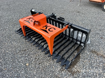 2025 Kit Containers QT-SG-S76-V3 76 in Skeleton Skid Steer Grapple (Unused)