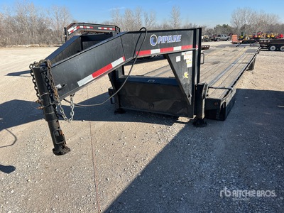 2024 Ameritrail 40 ft T/A Gooseneck Remolque Portamaquinaria