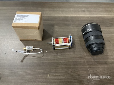 (1) Camera Lens, (2) Radio Frequency Monitors & Assorted Items