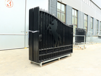 Quantity of (6) 2026 Suihe NG-20D-6 20 ft Wrought Iron Bi-Parting Oprit Poort (Unused)