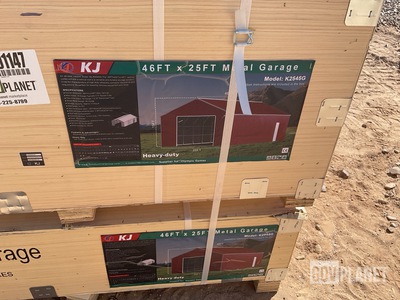 KJ K2545G Metal Garage - Unused