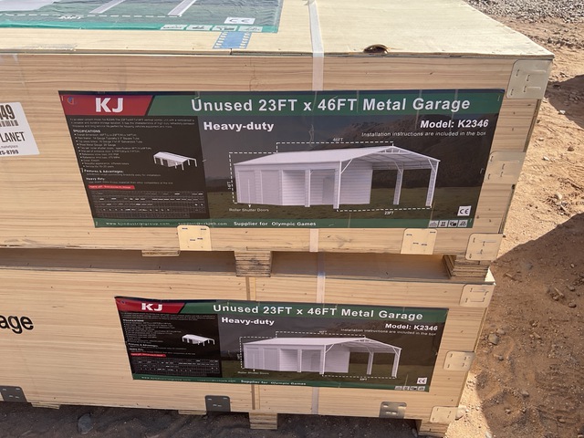 KJ K2346 Metal Garage - Unused KJ K2346 Metal Garage - Unused