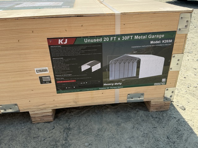 KJ K2030 Metal Garage - Unused