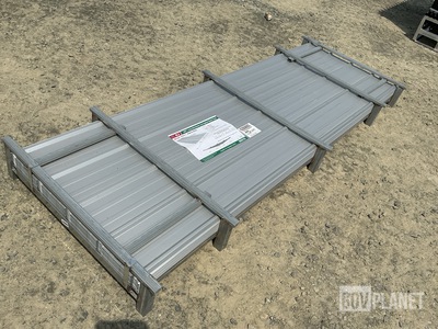 (100) Piece Lot of 10' Long Corrugated Steel Panels