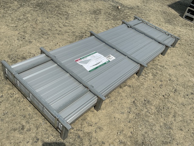 (100) Piece Lot of 10' Long Corrugated Steel Panels
