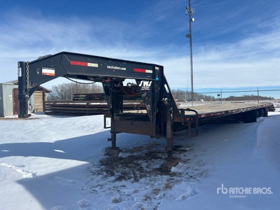 2014 ABU 40 ft Tri/A Gooseneck Equipment Trailer