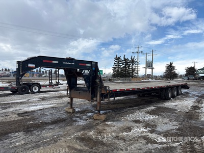 2014 ABU 40 ft Tri/A Gooseneck Rimorchio per attrezzatura