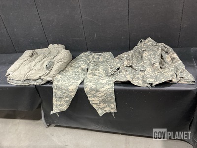 (23) Pairs of Wet Weather Trousers, (6) Cold Weather Parkas & Assorted Items