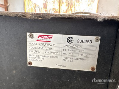 Frontier 150KWLR 150 kW Skid-Mounted Generatore