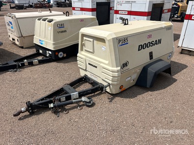 2012 Doosan P185 185 cfm Skid-Mounted Luftkompressor