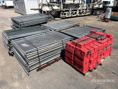 Quantity of (7) Pallets of Temporary Fencing 2600 mm x 1750 mm Chain Link Site Fence