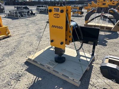 2025 JW JW680 Skid Steer Post Driver - Fits 2 - 5 Ton (Unused)