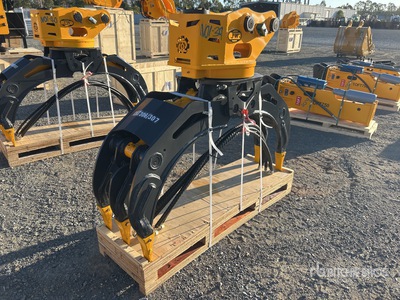 2026 JW JW04G Q/C Rotating エクスカベーター用グラップル - Fits 4 - 8 Ton (Unused)