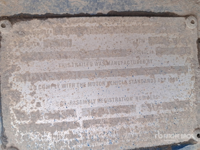 2008 Hamlex 7.7 m Quad Dog End Dump Trailer