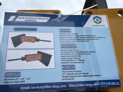 2026 AGT SSHH680 Kompaktladerbrecher (Unused)