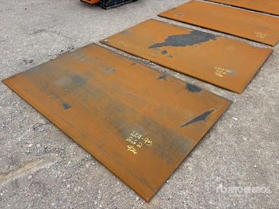 Quantity of (2) 2026 AGT 5ft x 8ft 5 ft x 7 ft 11 in (.75 in Thick) Steel Plates (Unused)