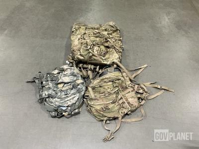 (5) Large Field Pack Sets, (19) Assault Packs & Assorted Items