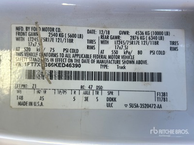 2019 Ford F-250 XL 4x4 Extended Cab بيك اب